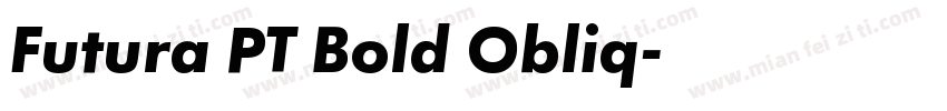 Futura PT Bold Obliq字体转换